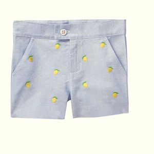 EMBROIDERED LEMON SHORT